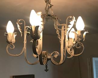 Wrought iron chandelier