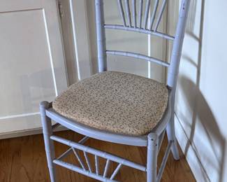 c1900 stick and ball painted side chair