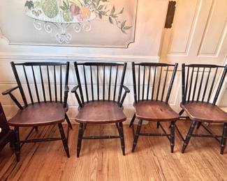 Hitchcock chairs with original affixed labels