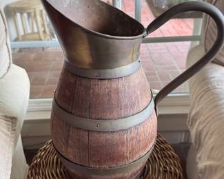 Large French copper ewer