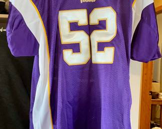 #52 Vikings Jersey Chad Greenway
