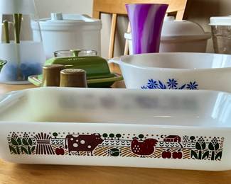 Vintage Anchor Hocking Rodger Johnson Farm Life