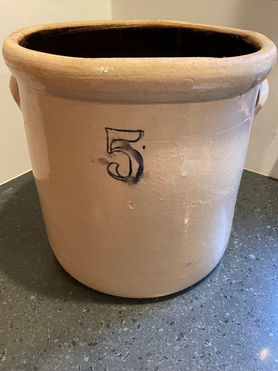 5 Gallon Ceramic Crock 