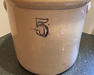 5 Gallon Ceramic Crock 