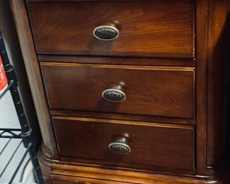 Set of 3 Drawer End/Night Tables. 2 Available.