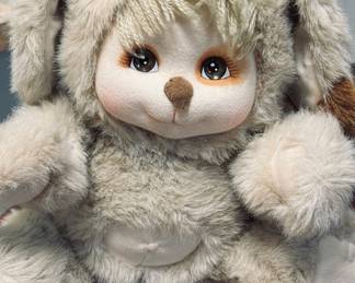 Vintage Mattel My Child Pet Puppy 1980s Plush Puppy Dog Doll Tan Brown