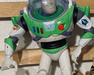 Toy Story Buzz Lightyear 12 Inches Tall Disney Pixar Genuine Vintage.