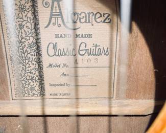 Vintage Alvarez Model 4103 Acoustic Guitar Hand Made In Japan