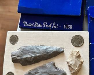 The coins have been removed offsite until days of sale per the families request. 