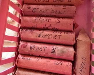 The coins have been removed offsite until days of sale per the families request. 