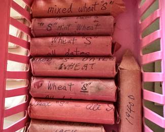 The coins have been removed offsite until days of sale per the families request. 