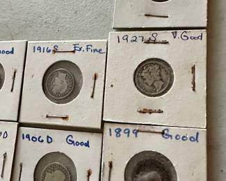 The coins have been removed offsite until days of sale per the families request. 