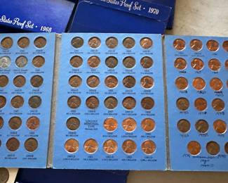 The coins have been removed offsite until days of sale per the families request. 