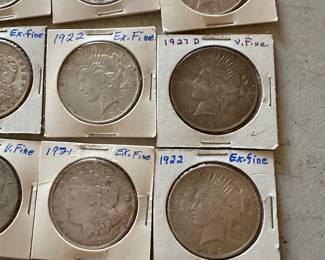 The coins have been removed offsite until days of sale per the families request. 