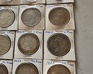 The coins have been removed offsite until days of sale per the families request. 