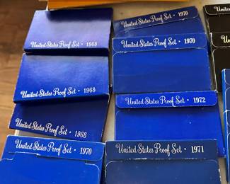 The coins have been removed offsite until days of sale per the families request. 