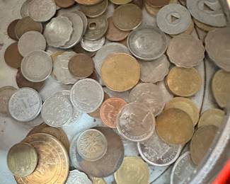 The coins have been removed offsite until days of sale per the families request. 