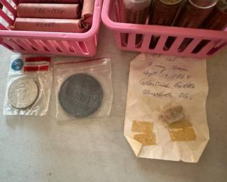 The coins have been removed offsite until days of sale per the families request. 