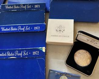 The coins have been removed offsite until days of sale per the families request. 