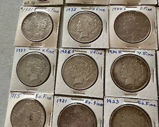 The coins have been removed offsite until days of sale per the families request. 