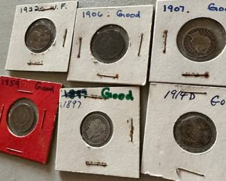 The coins have been removed offsite until days of sale per the families request. 