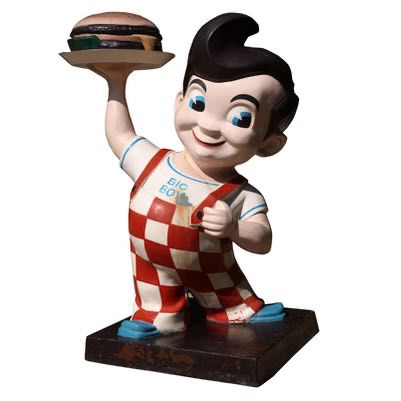 LifeSize Big Boy Fiberglass Advertising Statue
