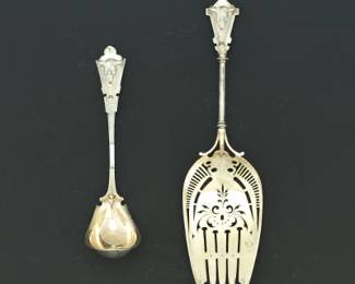 Two George Sharp Serving Pieces, Retailed by Shreve, Crump Low