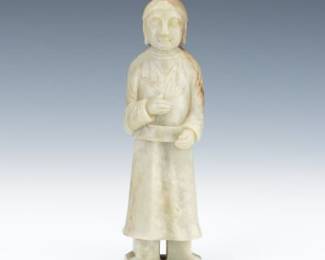 Chinese Carved Jade Standing Figure