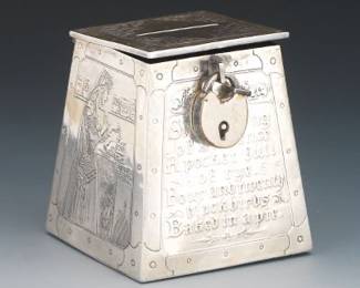 Childrens Rhyme Sterling Silver Bank