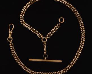 Vintage 14k Gold Watch Chain