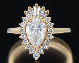 Ladies Gold, Lab Grown and Natural Diamond Ring