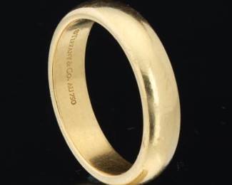Tiffany Co. 18K Gold Band
