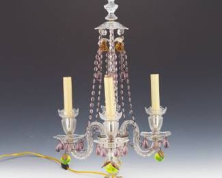 A Centerpiece Crystal Candle Lamp