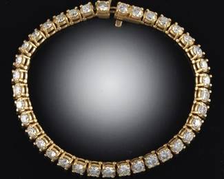 Gentlemans 13.00 Carat Diamond Bracelet