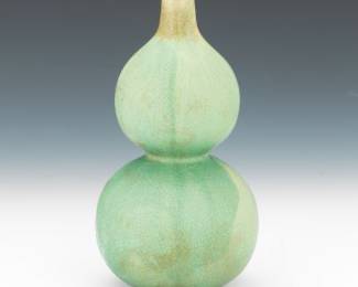Celadon Glazed Double Gourd Vase