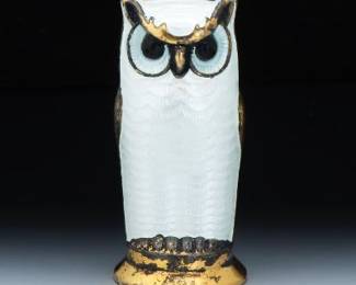 David Anderson Sterling Silver Owl Salt Shaker