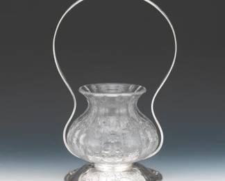 Gorham Sterling Silver and Glass Basket