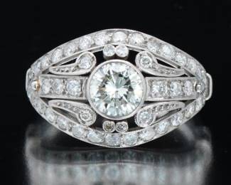Platinum and Diamond Ring