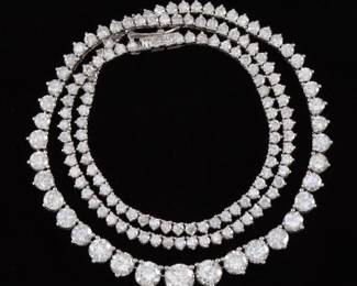 Ladies 11.79 Carat Diamond Necklace