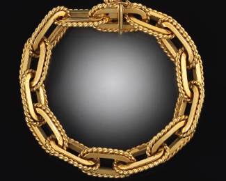 Vintage Chunky Gold Bracelet