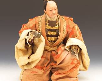 Antique Japanese Samurai Doll, Edo Period