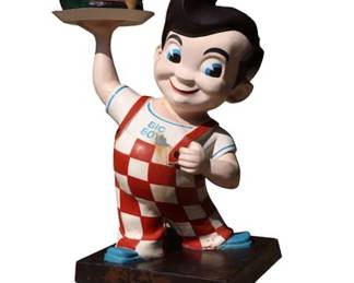 LifeSize Big Boy Fiberglass Advertising Statue