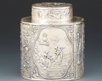 Sterling Tea Caddy