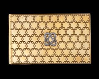Cartier Retro Gold and Diamond Notebook Holder, in Cartier Protective Case