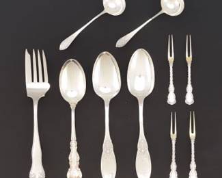 Collection of 10 Sterling Silver Utensils