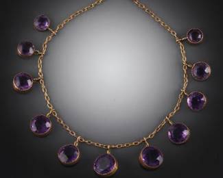 Victorian Gold and Amethyst Necklace