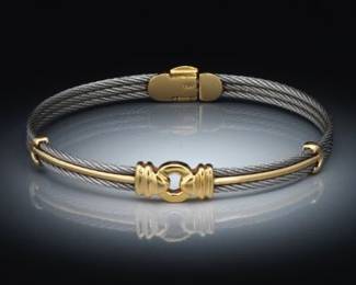 Chariot 18K Gold and Stainless Steel Bracelet