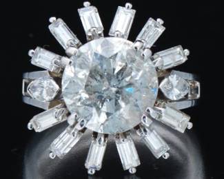Ladies 4.16 Carat Diamond Ring