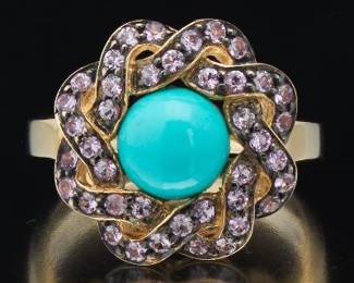 LeVian Coral and Kunzite Rig