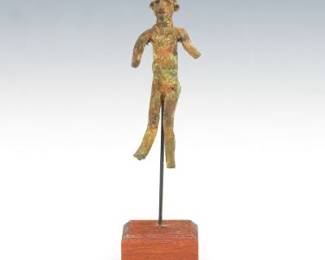 Early Standing Male Bronze Figurine